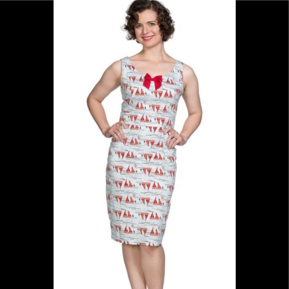 Banned sailboat wiggle dress